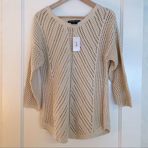 United States Sweaters Cream V-Neck Sweater